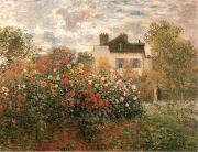 Claude Monet The Artist-s Garden Argenteuil painting